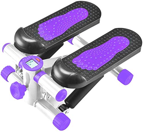 Exercice aérobie efficace chez soi à l'aide d'un mini stepper violet compact - 2