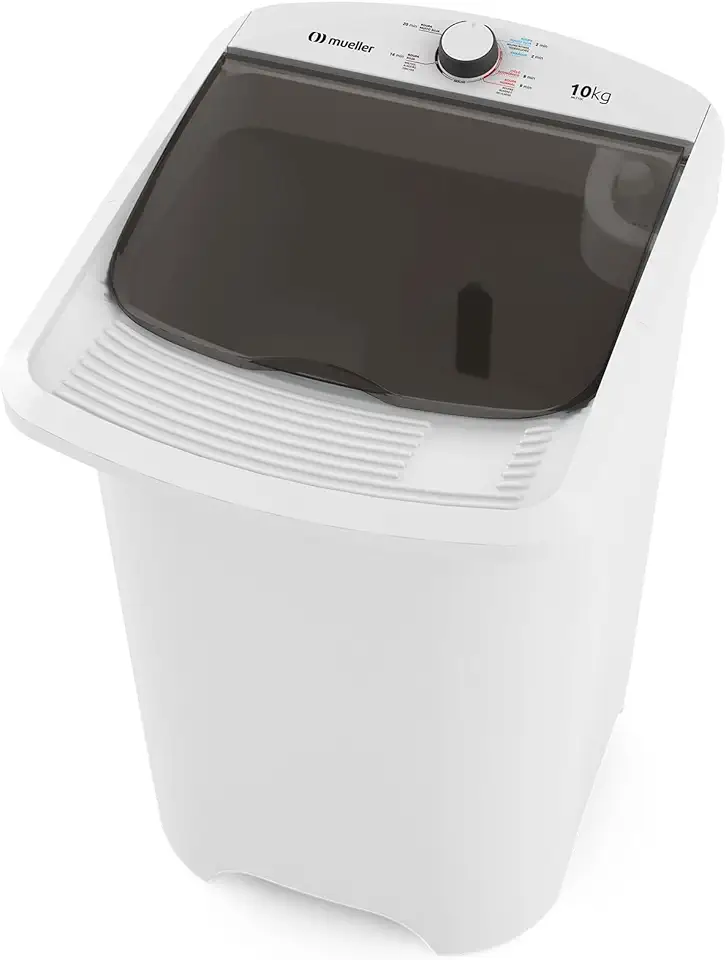 Mueller Máquina de Lavar Roupa Semiautomática Tanquinho 10 kg com Superesfregador Branco 127V MLT10C