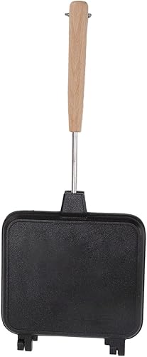 Miniatura 1 de Double Sided Frying Pan, Aluminum Alloy Pancake Maker 2 X Handle Pancake Skillet Stainless Steel Evenly Heated and Can Be Safely Used for Gas Ovens