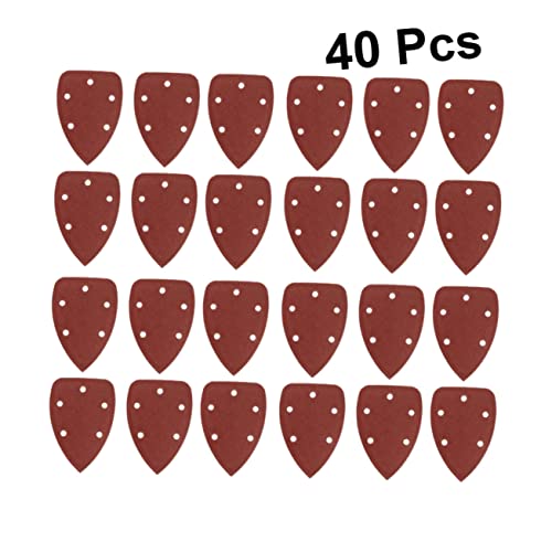 Papier abrasif triangle Mikikit de 80 pièces pour ponçage multi-usage maison