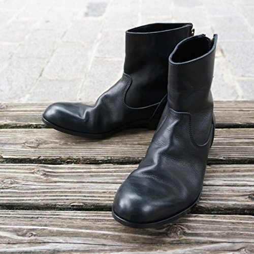 Amazon | [PADRONE] パドローネ バックジップ ブーツ ブラック 40