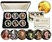 WIZARD OF OZ Eisenhower IKE Dollar 6-Coin Set 24K Gold Plated with Display Box