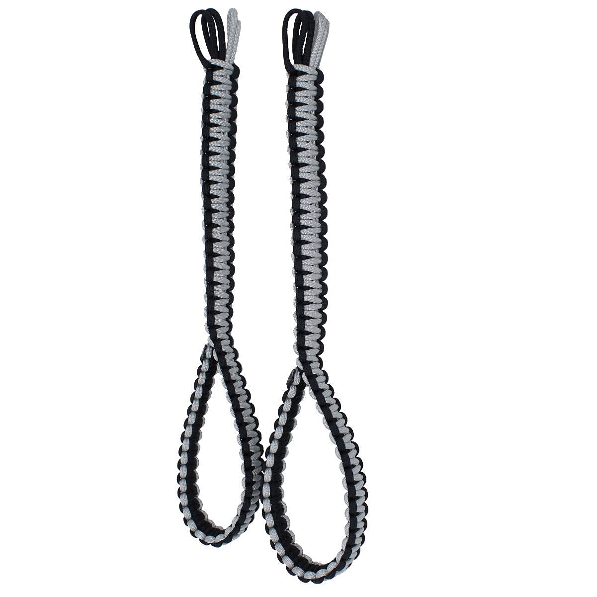 BubbasGarageTv - Kids Universal Paracord Headrest Grab Handles (Light Grey)