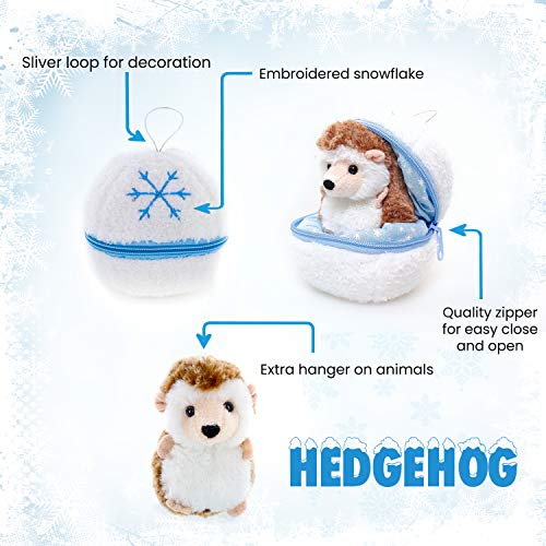 Plushland Snowball Stuffed Zip Up Animal – Hedgehog – Cute Plush Animal Assortment –Wonderful Soft Toy For Families And Friends #TOP2