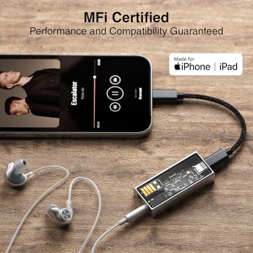 Image of Questyle M15C Headphone Amplifier Portable USB DAC Amps 32Bit /384kHz DSD256 Decoder with 4.4mm and 3.5mm Dual Outputs High Resolution Lossless for Smartphones /PC /Laptops