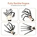 1 Pair Halloween Articulated Finger Extensions,3D Printed Flexible Finger Extensions Fits All Finger Sizes Scary Cosplay Finger Puppets Toys (Black)