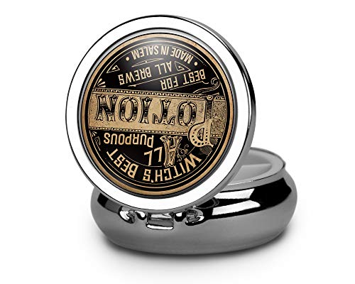 Vintage Potion Label Pill Box Case Pillbox Holder Trinket Stash Box Arsenic Vintage Style Medicine Vitamin Pill Organizer Case - Thumbnail 3
