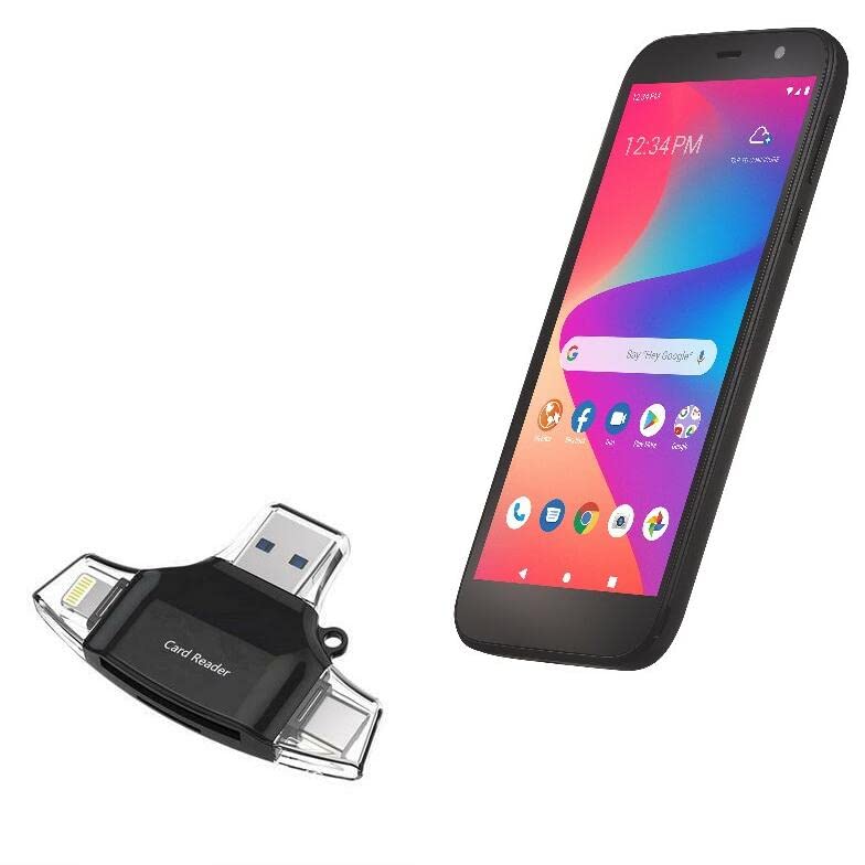 Lecteur de carte SD USB BoxWave pour vider les photos de votre BLU View 2 en voyage