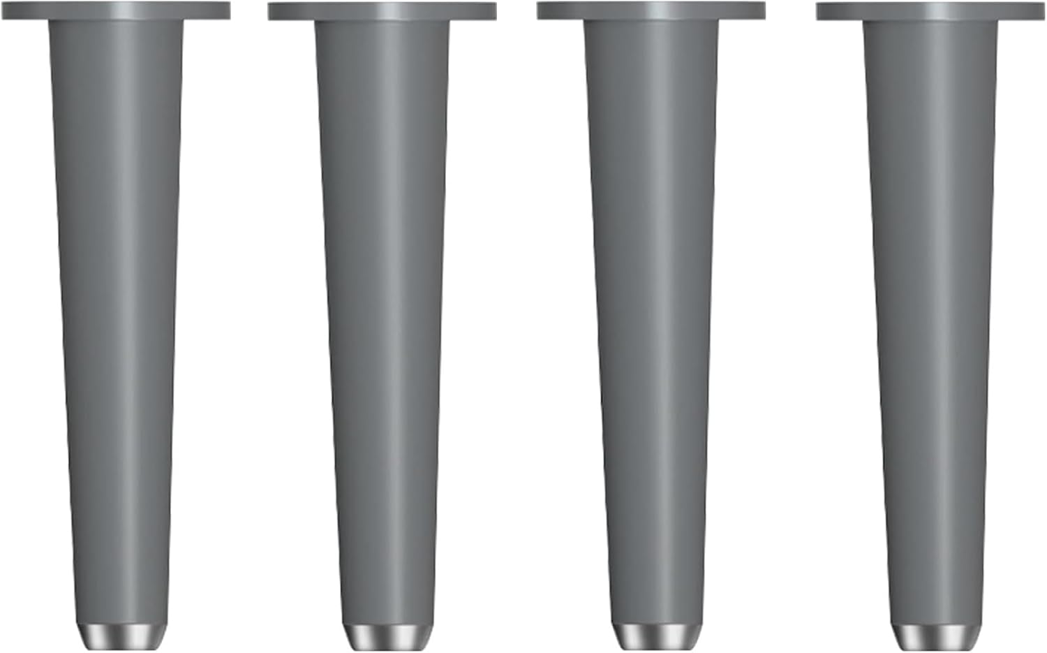 Table Leg Feet -Bed Frame Feet,Adjustable Height: 0~6mm,beds, Coffee Tables, Bathroom Cabinets Replacement Legs,Furniture Legs (Grey 31cm/12in)