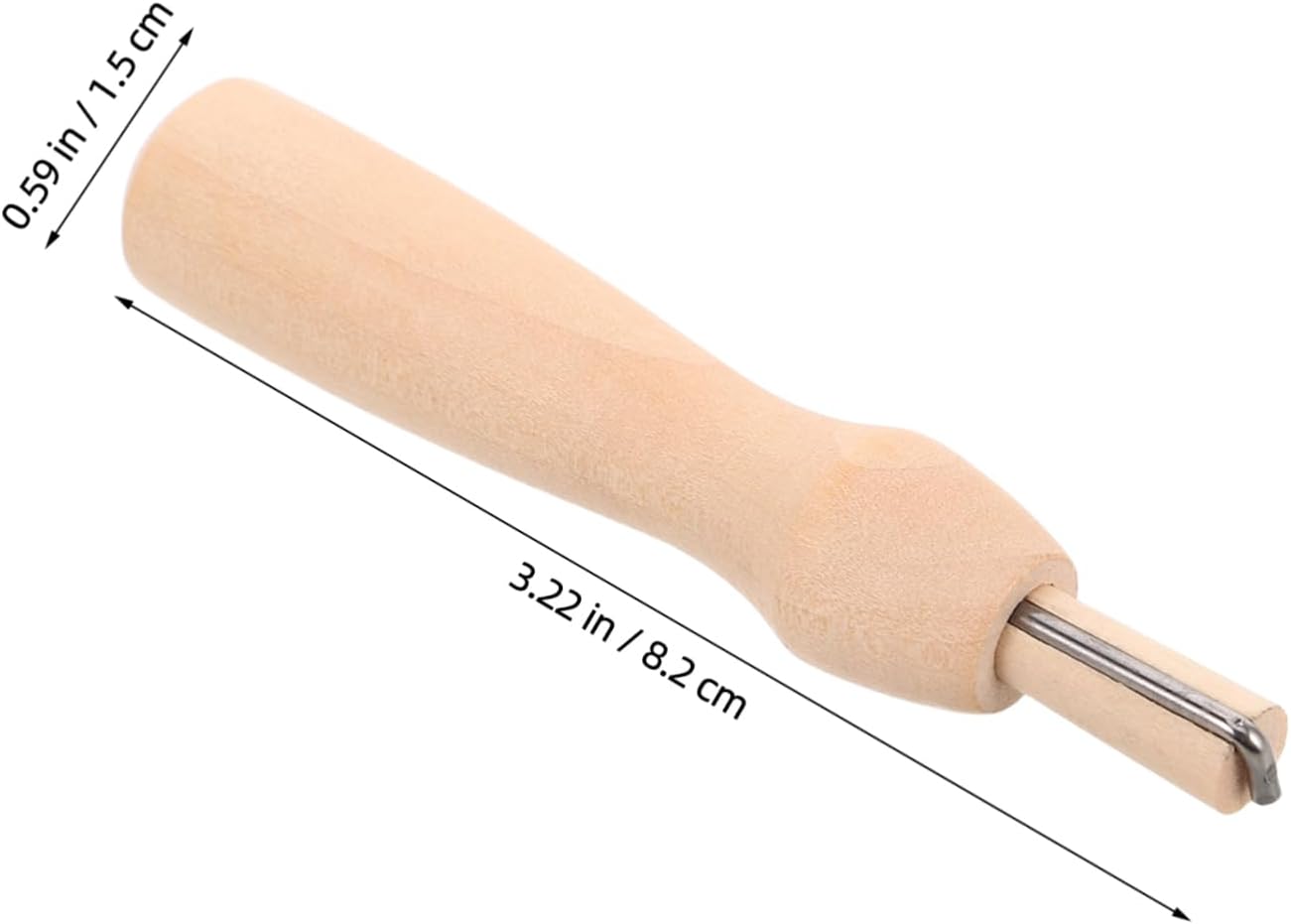 SEWOART 5 Sets Needle Felting Tool with Wooden Handle Poking Felting Pen for Crafting Portable DIY Weaving Supplies for Travel and Social Gatherings