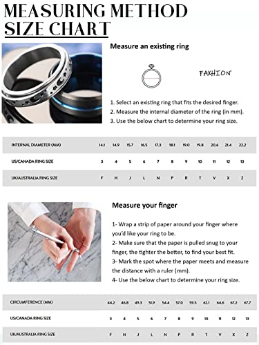 Faxhion Stainless Steel Fidget Rings For Men Women, 16 Pcs Men Rings Set, Fidget Rings For Anxiety, Cool Sliver Black Spinner Men's Band Ring Pack, Jewelry #TOP5