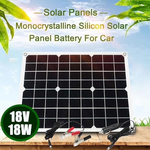 4000W Pure Sine Wave Inverter Set with 18W Monocrystalline Solar Panel & 30A Controller - Dual Voltage Solar System for RV & Home Use (110V)