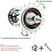 Hycline Single Speed Bike Freewheel: 18T Compatible with 1/2''×1/8'' Bicycle Freewheel - Threaded Type Freehub Replacement Parts (Black/Silver)