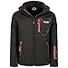 Produktbild Geographical Norway Tanada Men - Softshelljacke Herren Wasserdicht atmungsaktiv Kapuze - Outdoor Mantel Tactical Widerstandsfähig Windbreaker Jacke - Wandern Ski Winter Frühling (Schwarz XL)