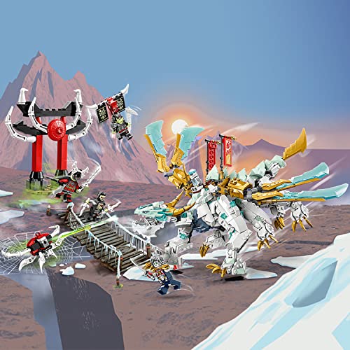 Lego 6425922 Ninjago Zane’S Ice Dragon Creature 71786, 2In1 Dragon Toy To Action Figure Warrior, Model Building Kit, Construction Set thumb #1