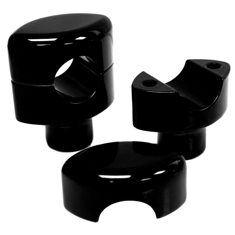 LA Choppers Hefty Smooth Riser for 1 1/4in. Handlebar - 1 1/2in. Tall - Black LA-7406-01B