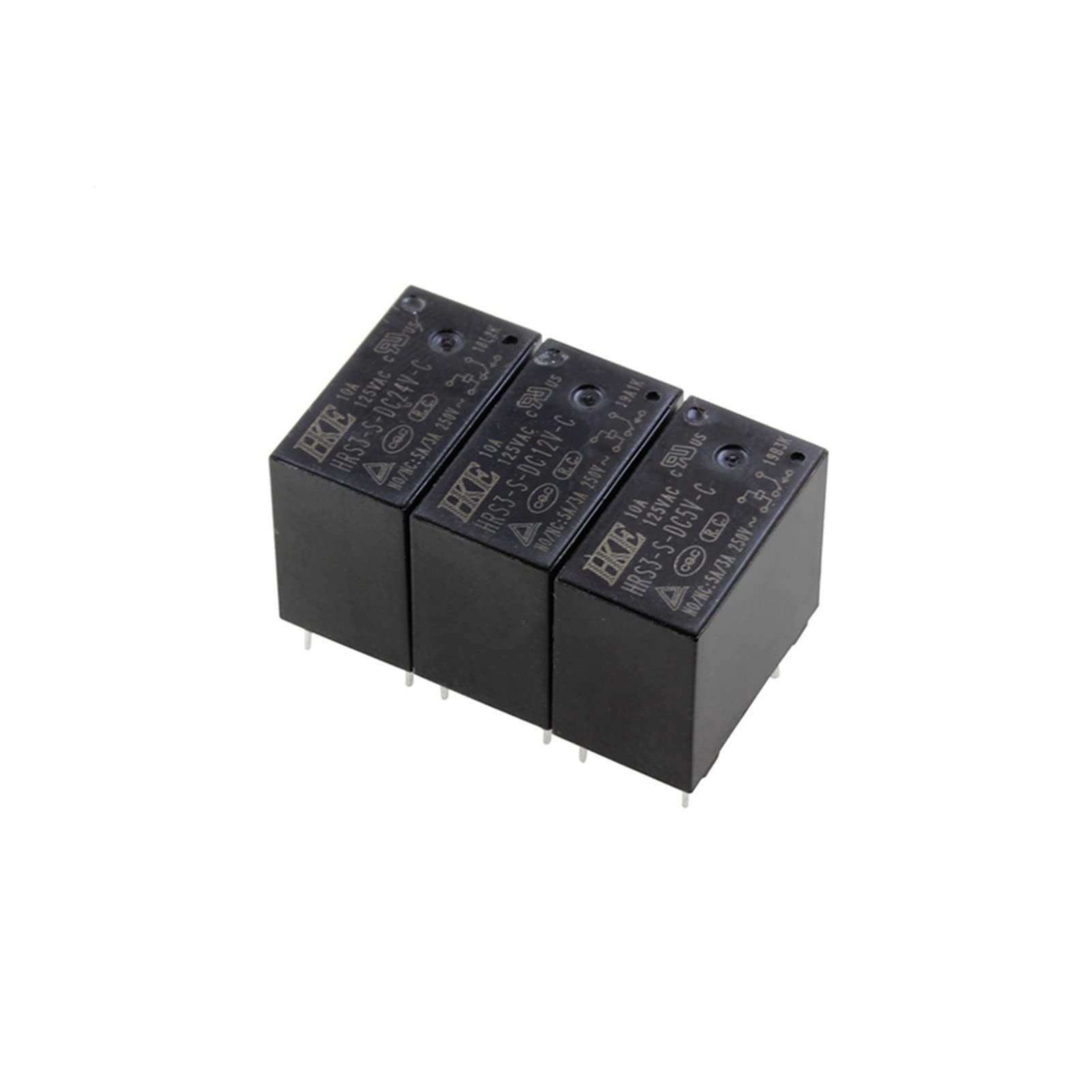 GJZIFGFWQ 5PCSC/Lot Small Power Relay HRS3-S-DC5V DC12V DC24V-C 10A 125V 5PIN(24V)
