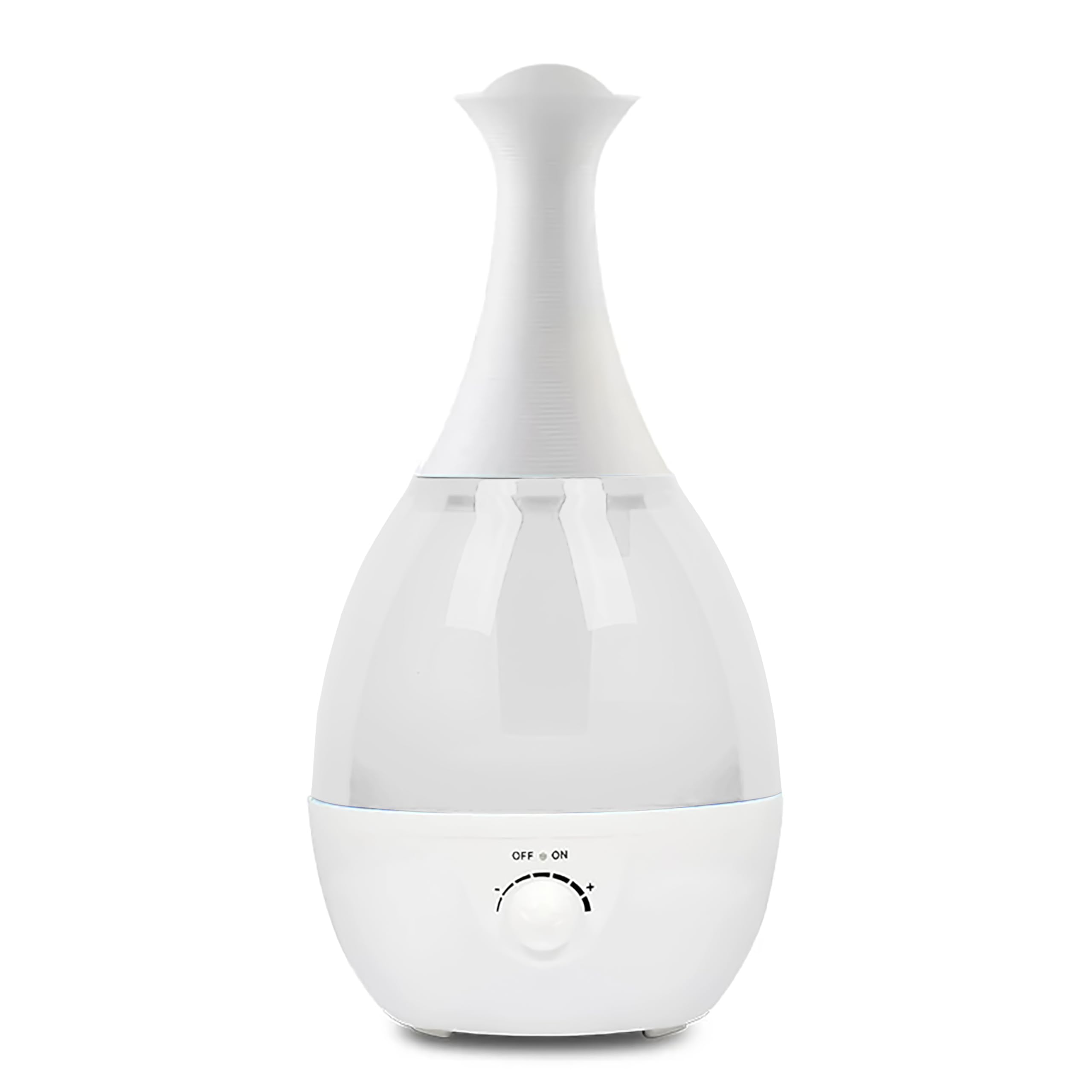 Mobigon 2.6 Litres Cool Mist Ultrasonic Humidifier with Essential Oil Diffuser, Super Quiet, 360° Nozzle, Colorful Night Light, Auto Shut Off & UV Light (White)
