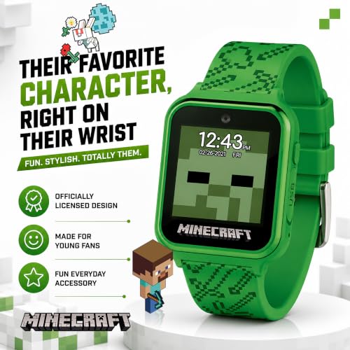 Reloj digital Minecraft sin internet para seguridad de niños y padres 2