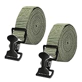 2Pcs Lashing Straps, Equipped with an Adjustable Cam Buckle – 75Inch, Suitable for Tree Racks, Luggage, Cameras, and Stable Outdoor Items (Green)