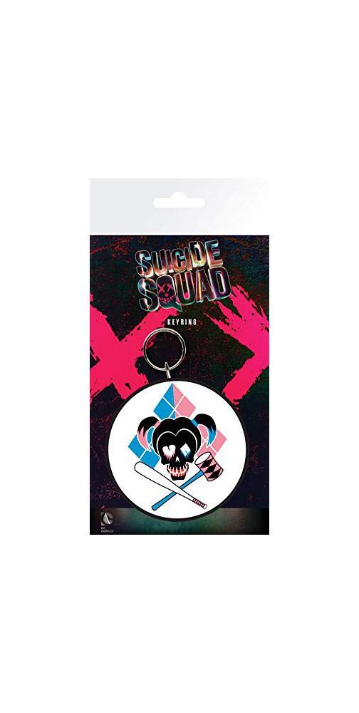 DC Comics Suicide Squad, Harley Quinn Skull, Keyring