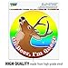 Oh Deer I'm Queer Rainbow Pride Gay Lesbian Funny Automotive Car Window Locker Circle Bumper Sticker