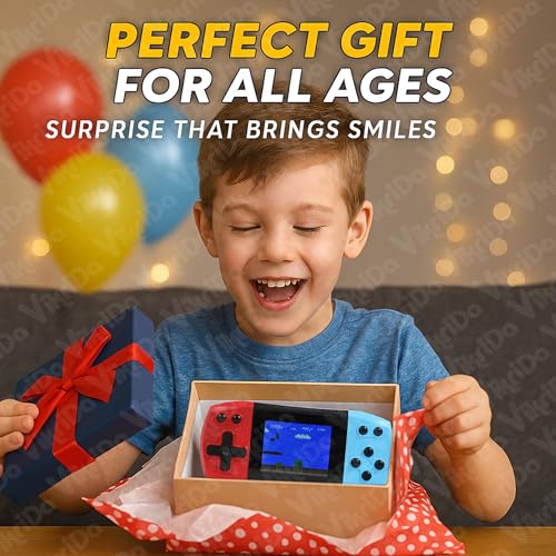 Image of VikriDA Portable Handheld Console 620 in 1 Games 3 Inch LCD Retro Handheld Game Player Video Console