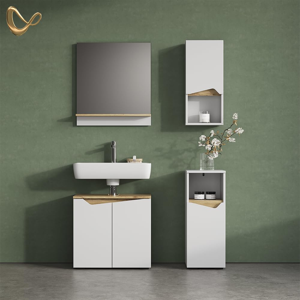 Livinity Armoire Murale Timavo, Blanc, 30x67cm
