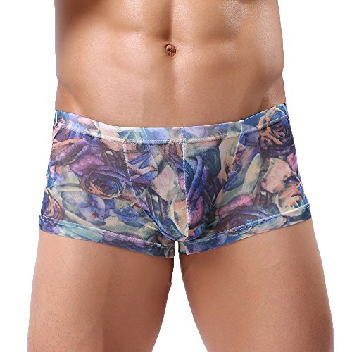 Behkiuoda Men Briefs Panties Underwear Shorts Underpants Print Trunks Lightweight Pouch Underpants