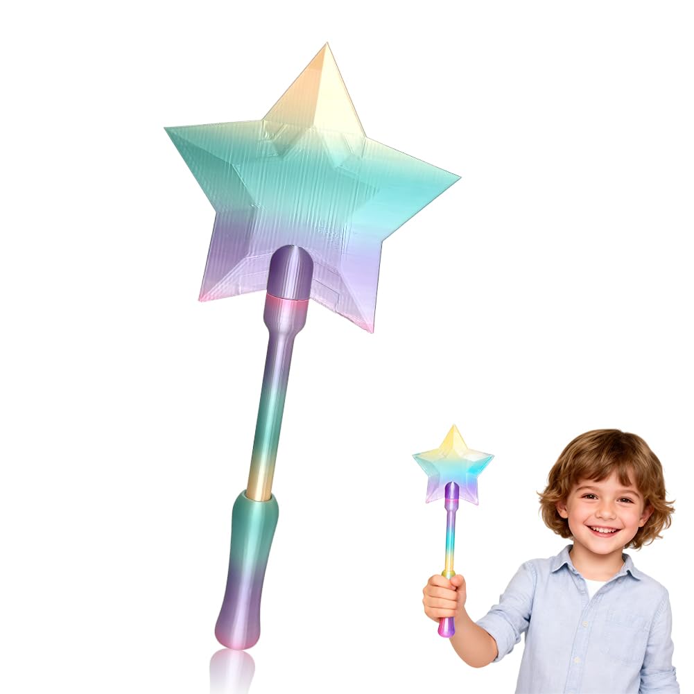 3D Printed Rainbow Magic Wand, Credit Card Holder for Contactless Payment – Colorful Tap to Pay Prank Toy for Festivals, Cosplay, and Everyday Fun