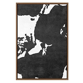 SIGNWIN Framed Canvas Wall Art Black and White...