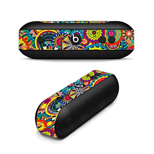MightySkins Skin Compatible with Beats by Dr. Dre Pill Plus - Flower Wheels | Protective, Durable, and Unique Vinyl Decal wrap Cover | Easy to Apply, Remove, and Change Styles | Made in The USA