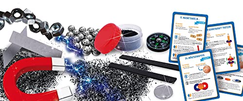 Lisciani - WOOZLE GOOZLE - Magnetismus - Experimentierkasten für Kinder - Ab 8 Jahren - Pädagogisches Wissenschaftsspiel mit 50 lustigen Magnetexperimenten und Zubehör