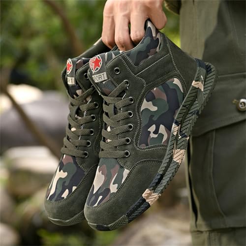 High-top Sports Canvas Camouflage Shoes Suitable for Outdoor Mountaineering and Hiking Training2