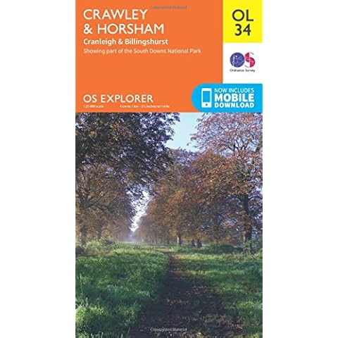 Crawley & Horsham OS Explorer Map OL34 Cover