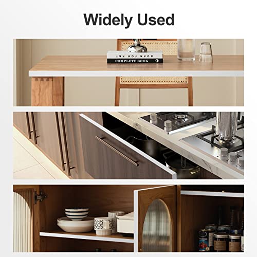 Image of 16 ft Flexible Self Adhesive Veneer Edge Banding Peel and Stick Veneer Trim Collapsible Edge Guards (White, 3 /4 inch)