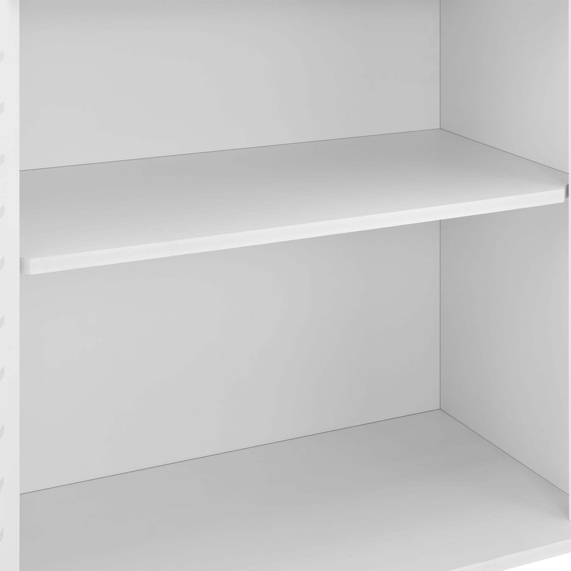 [en.casa] Mueble para Baño 62 x 45 x 25 cm Mueble Auxiliar para Baño con 2 Puertas y con Estante WPC Blanco