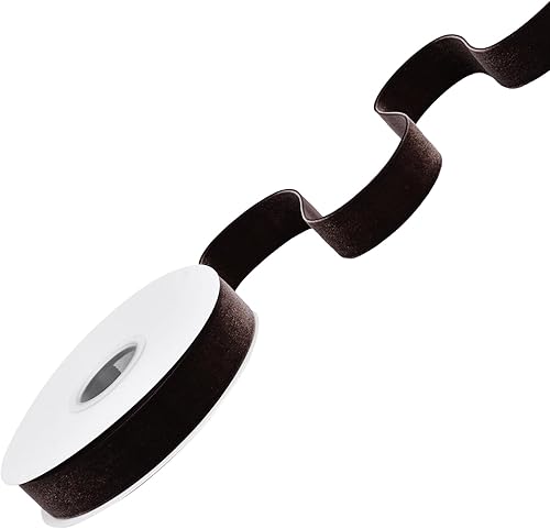 Miniatura 239 de Ribest Cinta de terciopelo verde musgo de 1 1/2 pulgadas, 10 yardas, cinta de Navidad para envolver regalos, corona, árbol de Navidad, decoración