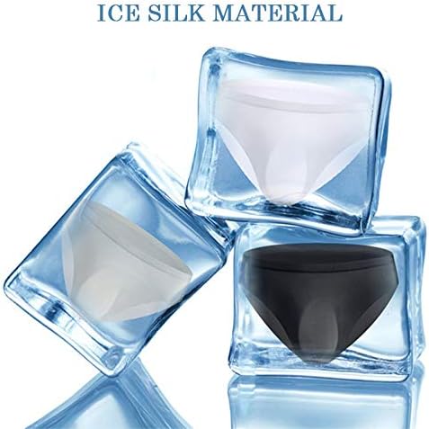 Men Seamless Underwear Ice Silk sexy see-through briefs Underwear Shorts Ultra-thin Mini Bikini - Image 3