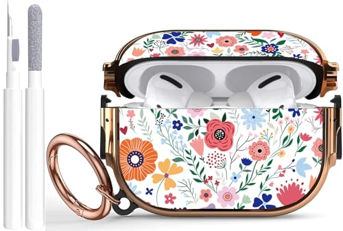 �Ή��@��:AirPods Pro ��2����/��1����P�[�X ���b�N�t�����[ ���f�B�[�X �K�[���Y 2023/2022�A�_�u���Z�L���A���b�N�N���b�v �n�[�h�ϏՌ��ی�iPod Pro 2�J�o�[ �L�[�`�F�[���t�� Apple AirPod Pro 2019�p