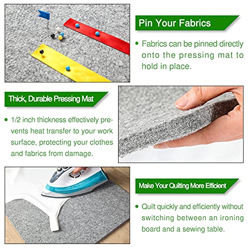 Mart Cobra Wool Pressing Mat For Quilting Supplies, Wool Ironing Mat For Quilters thumb #5
