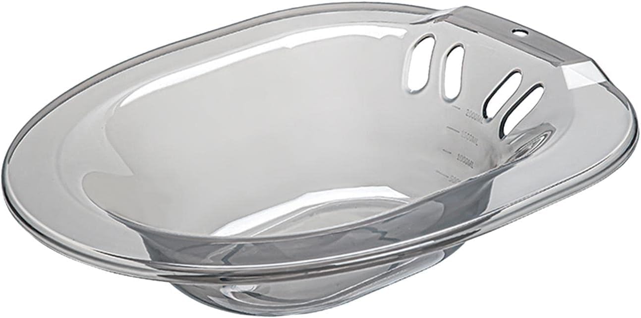 Ocenco Women's Grey Sitz Bath Basin, Over The Toilet Portable Bidet, Avoid Squatting Personal Washing Bidet Bowl For Travel (Grey)