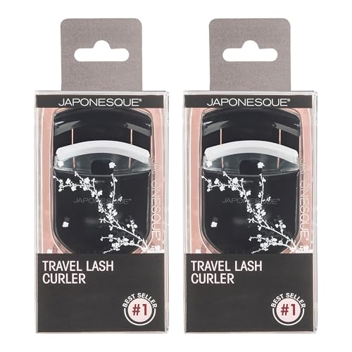JAPONESQUE Travel Eyelash Curler (Black, 2 Pack)