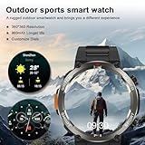 Blackview Military Smart Watch for Men, 100 Days Battery/Flashlight/Compass/120+ Sports/Bluetooth Calls, Outdoor Fitness Tracker with Heart Rate SpO2 Sleep, IP68 Waterproof Smartwatch for iOS Android - Image 2