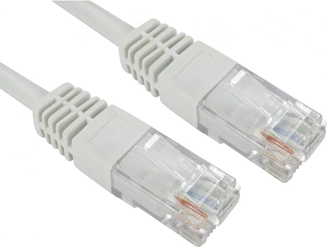 ALIDA SYSTEMS 25m Professional Network Cable - White - Premium Quality (26 AWG 100% Copper Wire) / CAT5e (enhanced) / RJ45 / Ethernet/Patch/LAN/Router/Modem / 10/100