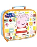 Peppa Pig Lunch Box Set for Kids | Children School Food Bag | George Pig Rebecca Rabbit Suzy Sheep Characters One Size