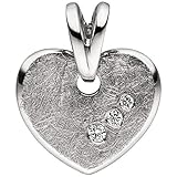 Besetzt mit 3 Diamant-Brillanten mit einem Gesamtgewicht von 0,03 ct