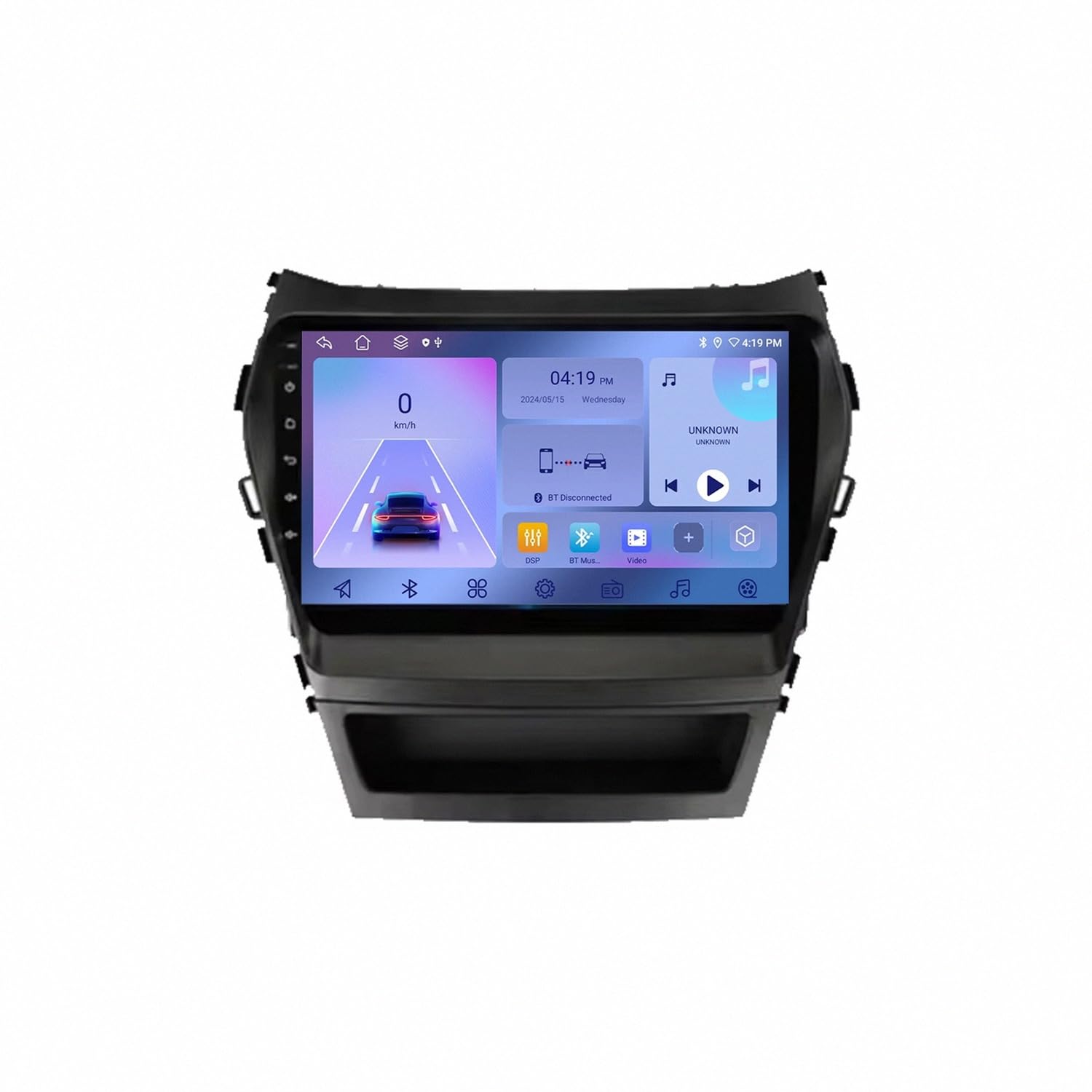 Car Gps Navigation Car Stereo dla Hyundai IX45 2013-2017 Przenośny Ekran Dotykowy Carplay Z Siri, Bluetooth, Nadajnikiem, Sterowaniem Głosowym, 4 Rdzeń 2G+32G