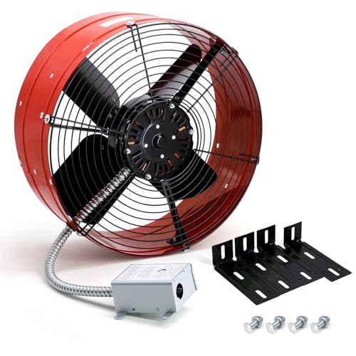 Criditpid 15 Gable Mount Vent Fan with Thermostat