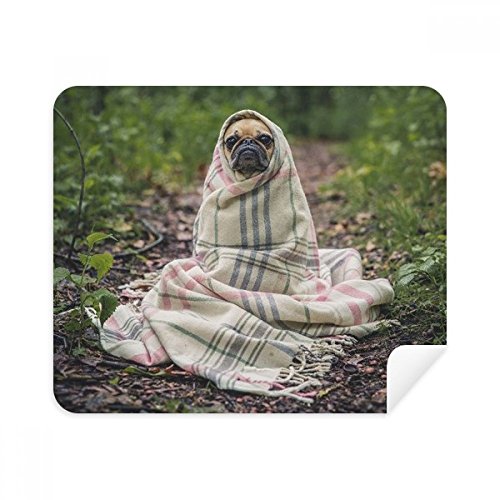 Nettoyeur écran et chiffon lunettes anti-traces - Lot de 2 tissus suede imprimé Bulldog
